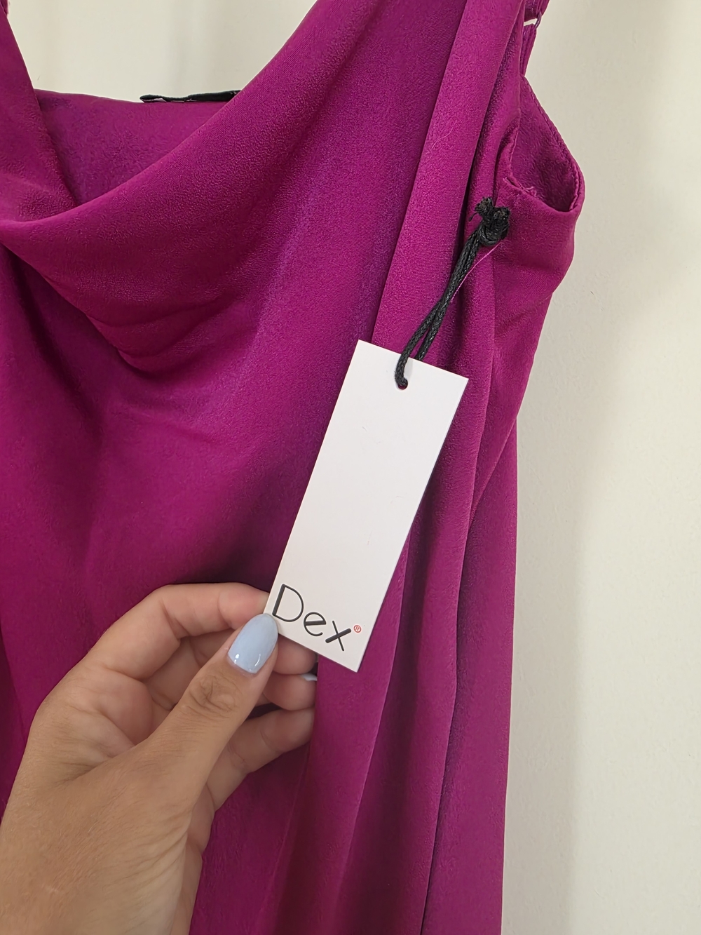 Dex Women's Magenta Cowl Neck Dress
